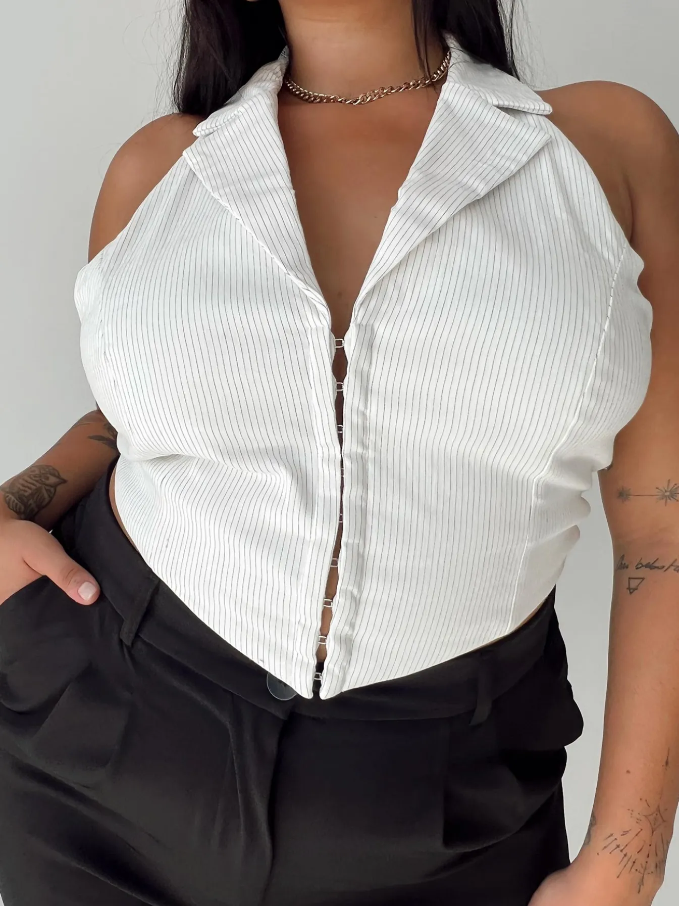 Princess Polly Everest Vest Topcurve White Shop