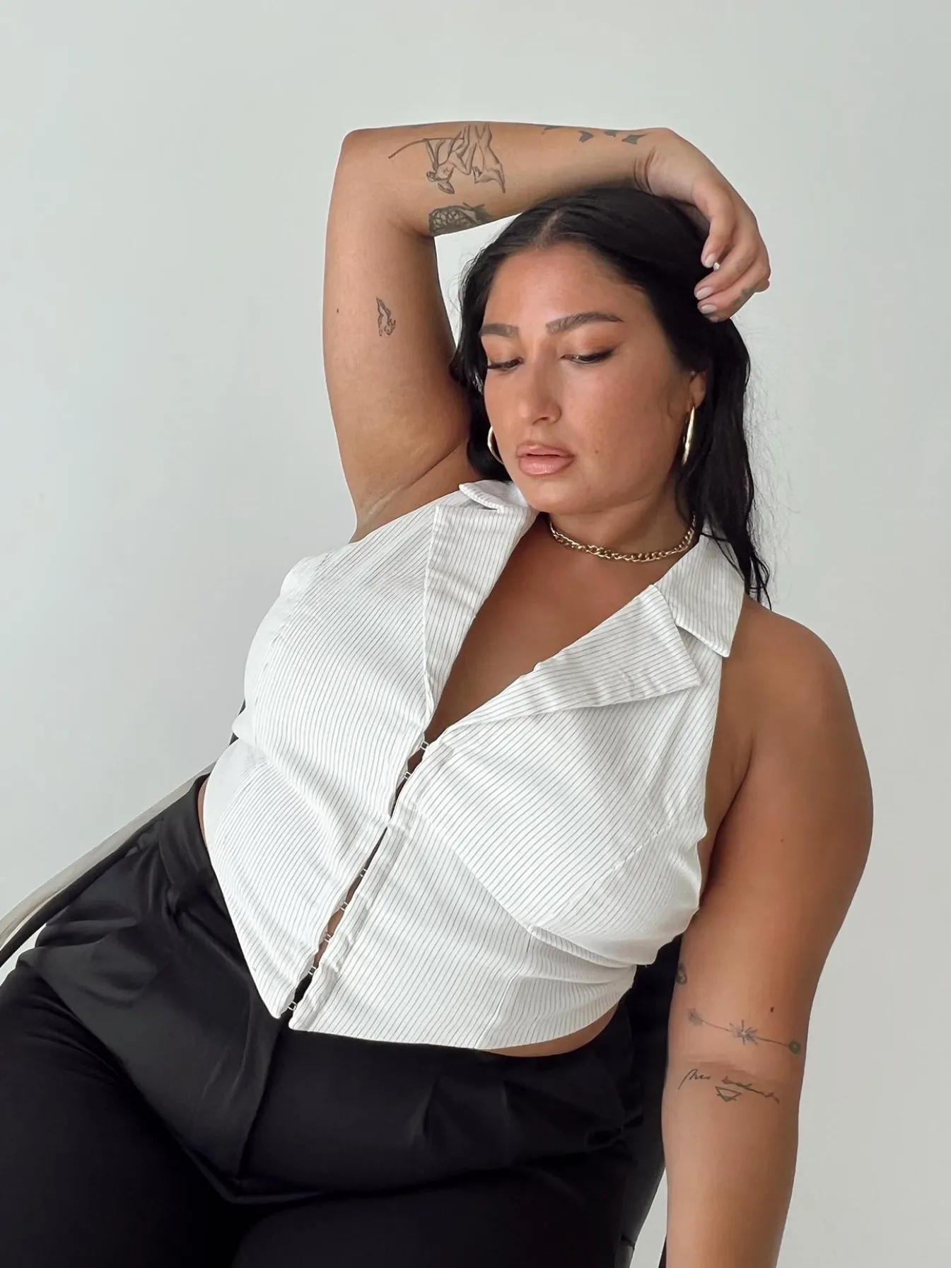 Princess Polly Everest Vest Topcurve White Shop