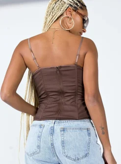 Princess Polly Everson Corset  Brown Store