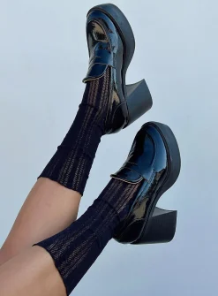 Princess Polly Every Woman Socks  Black Flash Sale