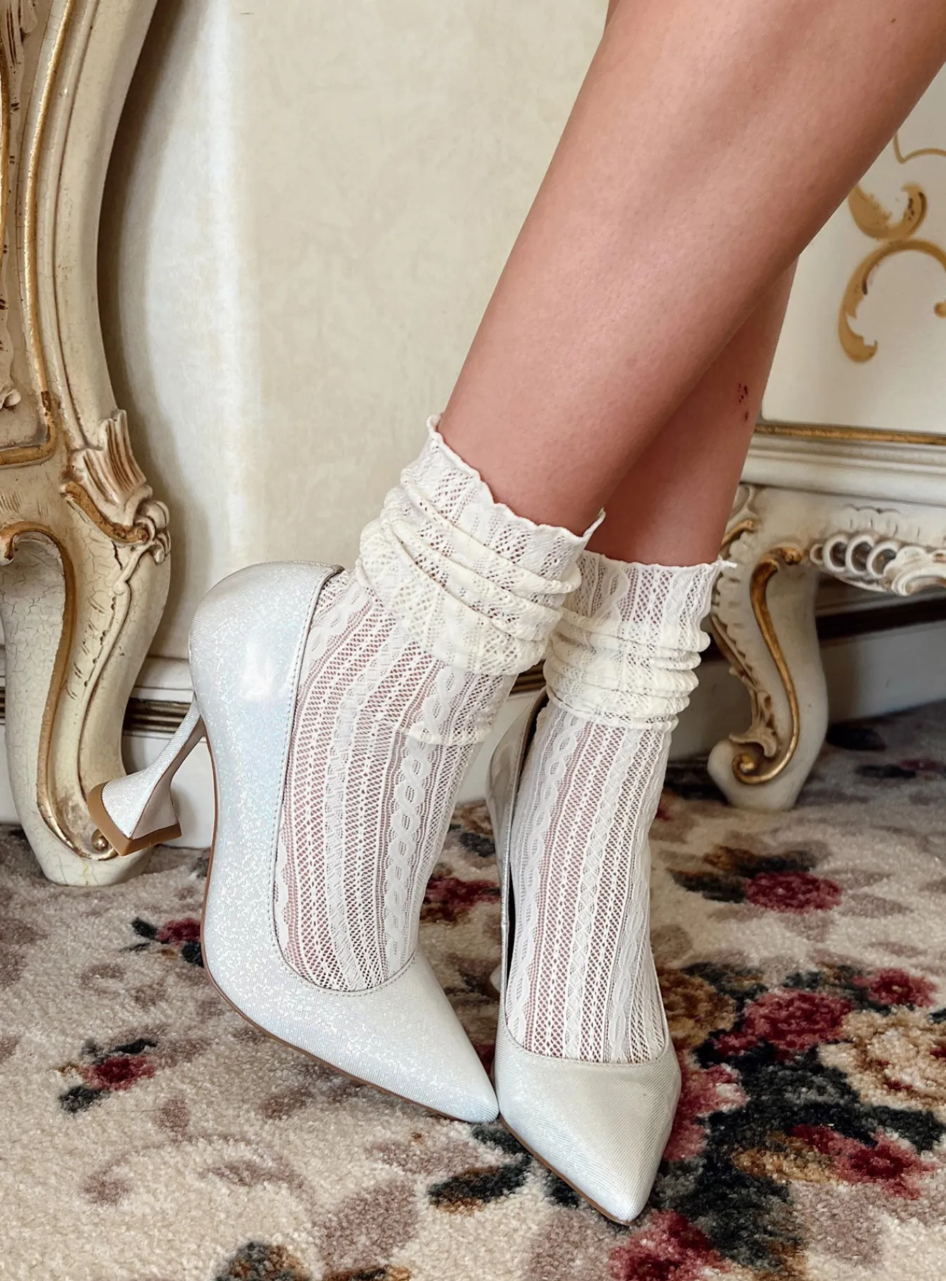 Princess Polly Every Woman Socks Cream Flash Sale