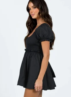 Princess Polly Everyday Sunshine Mini Dress Black Best