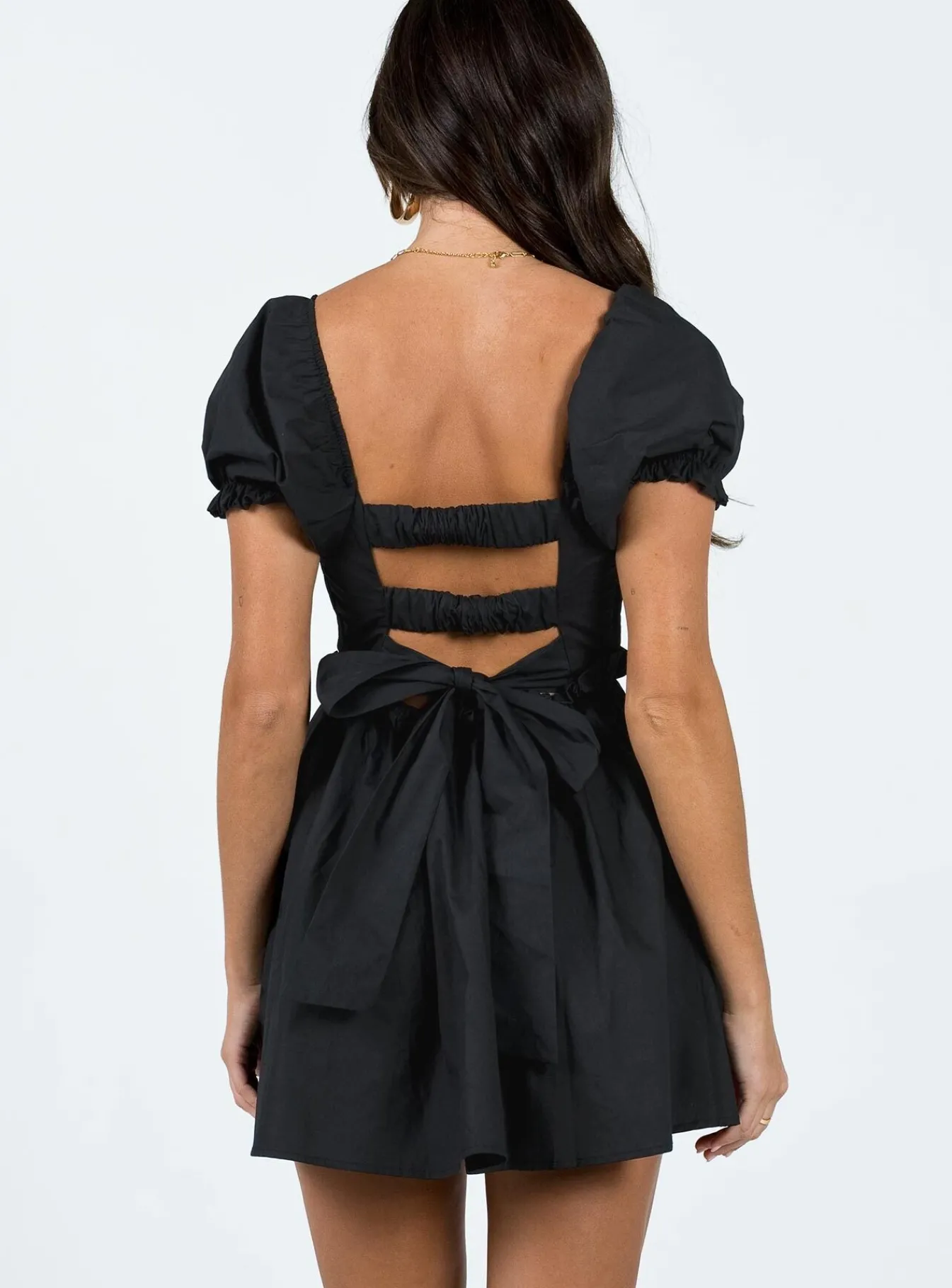 Princess Polly Everyday Sunshine Mini Dress Black Best