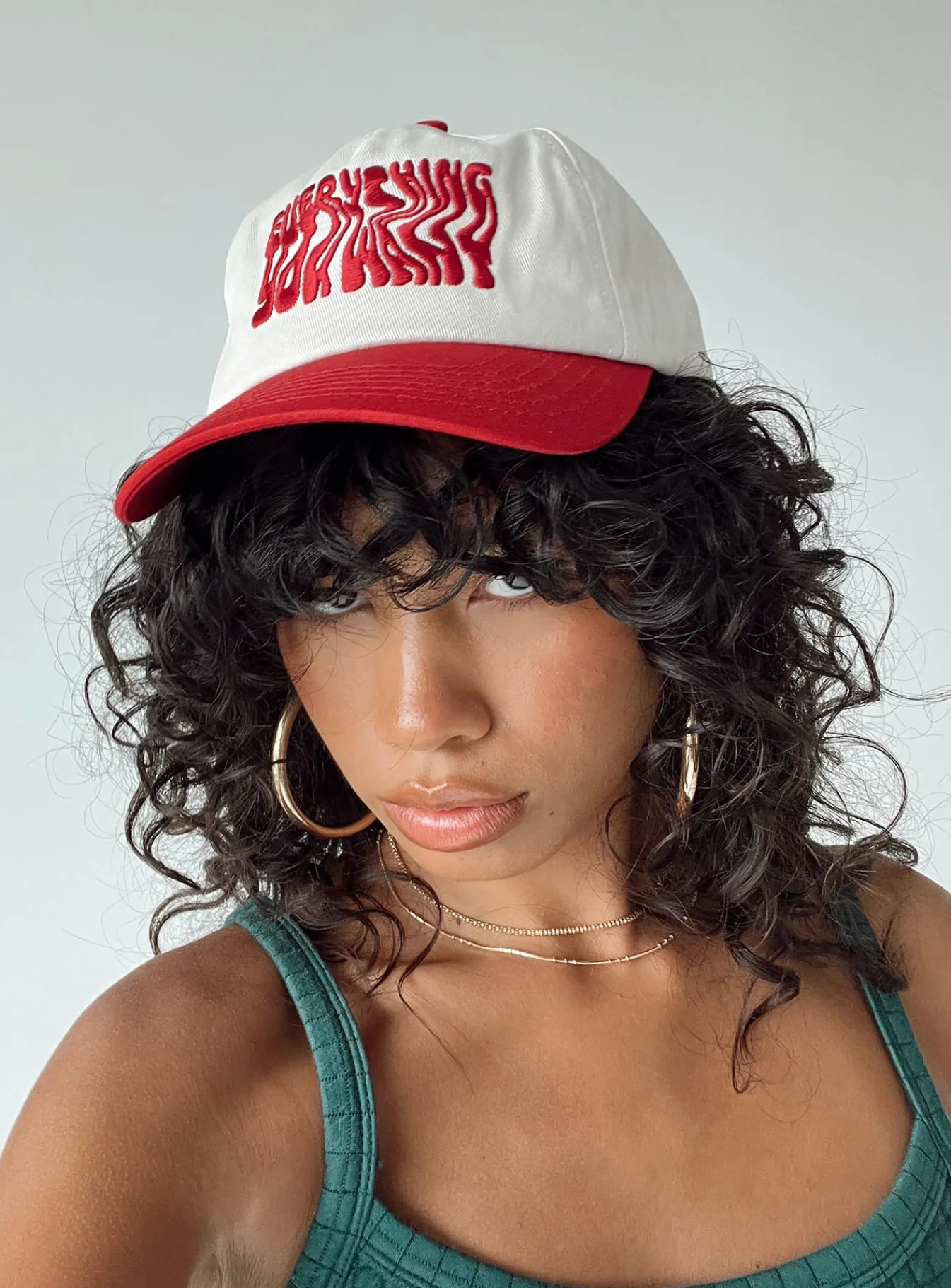 Princess Polly Everything You Want Hat/ Red Cream Online