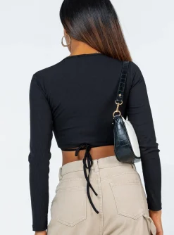 Princess Polly Evren Long Sleeve Top Black Cheap