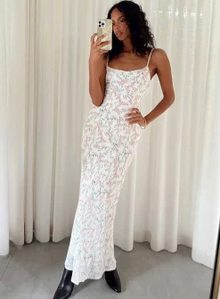 Princess Polly Fairholm Maxi Dress  White / Floral Outlet