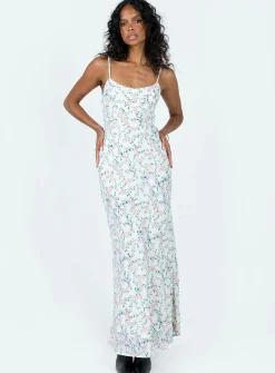 Princess Polly Fairholm Maxi Dress  White / Floral Outlet