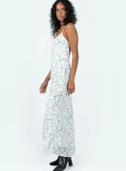 Princess Polly Fairholm Maxi Dress  White / Floral Outlet