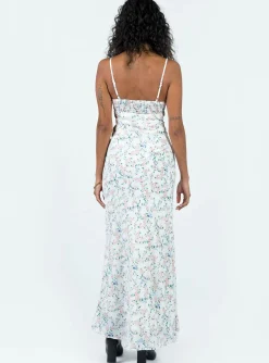 Princess Polly Fairholm Maxi Dress  White / Floral Outlet