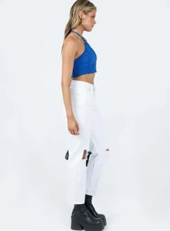 Princess Polly Fairmount Straight Leg Jean White Online