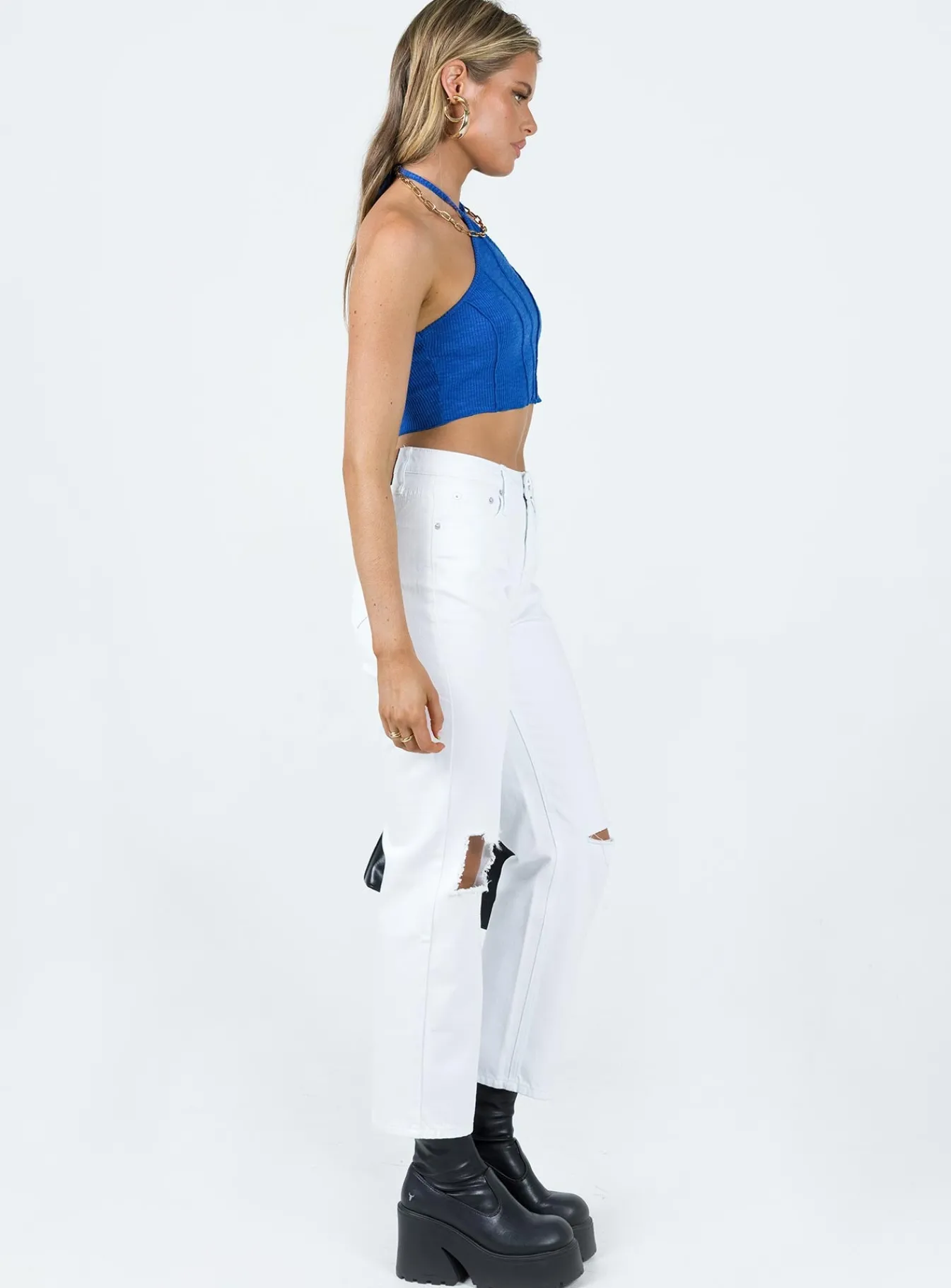 Princess Polly Fairmount Straight Leg Jean White Online