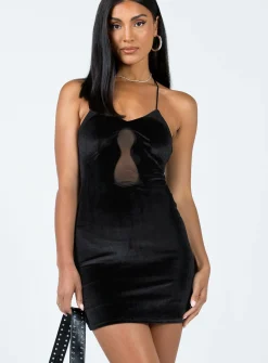 Princess Polly Farland Mini Dress  Black Store