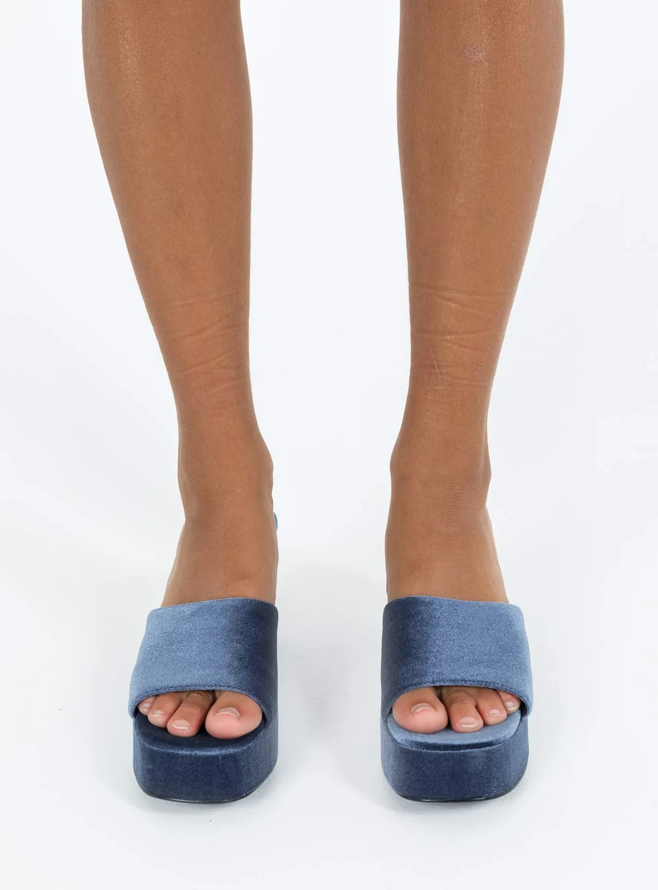 Princess Polly Farrington Heels Blue Fashion