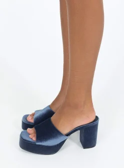 Princess Polly Farrington Heels Blue Fashion