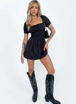 Princess Polly Fauci Mini Dress Black Store