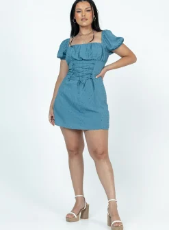 Princess Polly Fauci Mini Dress  Navy Fashion