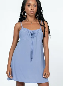 Princess Polly Fayette Mini Dress Blue Sale
