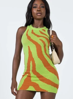 Princess Polly Felicity Mini Dressmulti   Green Sale