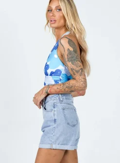 Princess Polly Fern Cuffedshorts Denim Outlet