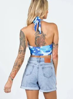 Princess Polly Fern Cuffedshorts Denim Outlet