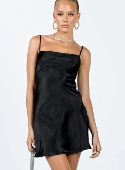 Princess Polly Fiery Feelings Mini Dress  Black Best Sale