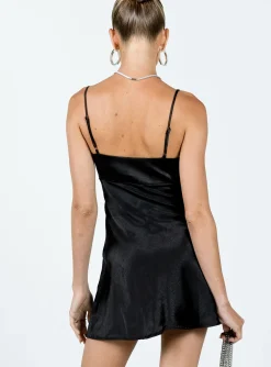 Princess Polly Fiery Feelings Mini Dress  Black Best Sale