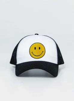 Princess Polly Fired Up Trucker Hat/ White   Black Hot