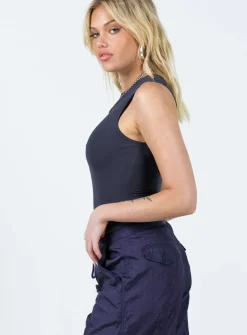 Princess Polly Fischer Bodysuit Slate New