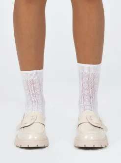 Princess Polly Fitzgerald Loafer  Cream Fashion