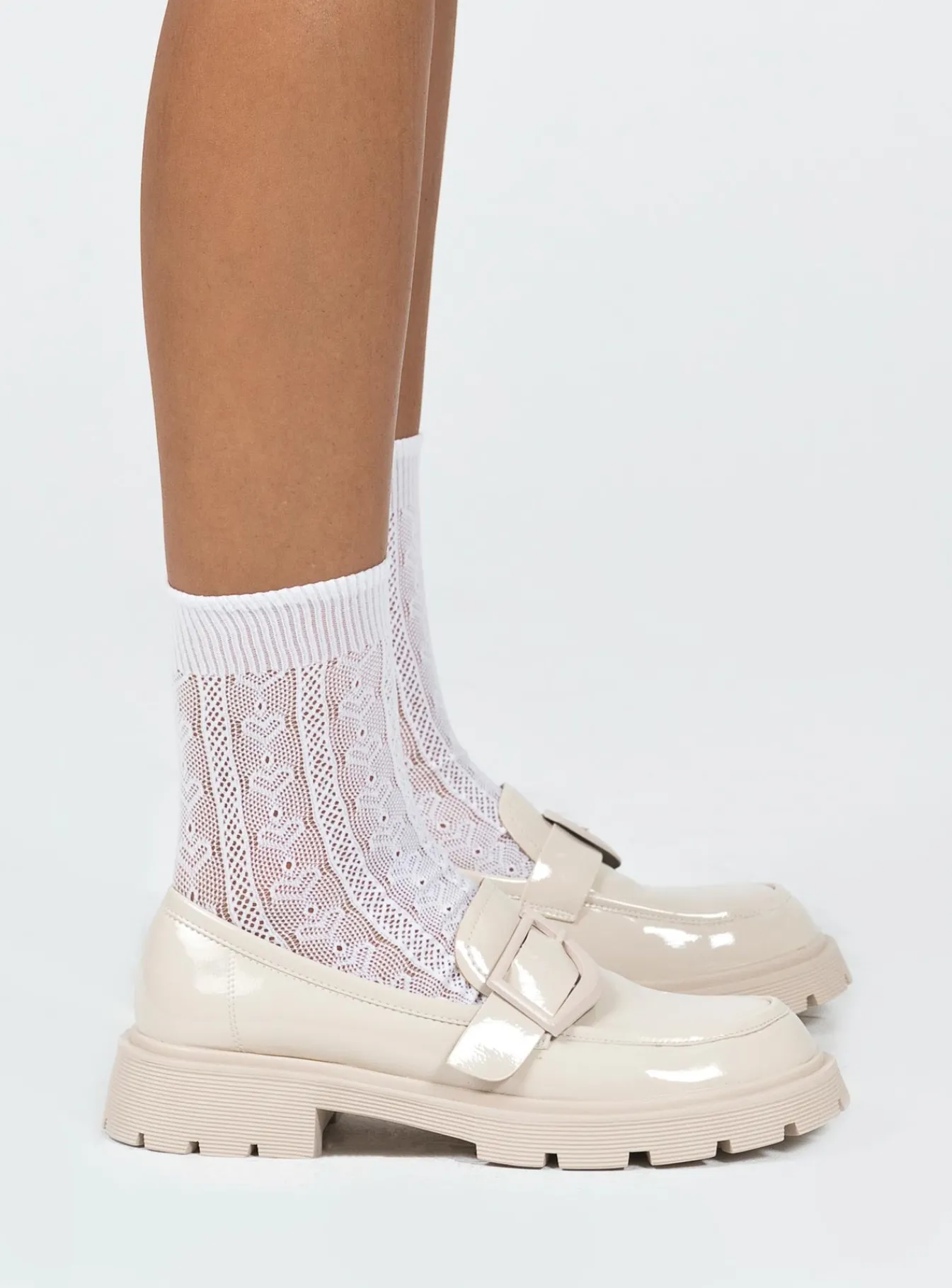 Princess Polly Fitzgerald Loafer Cream Fashion