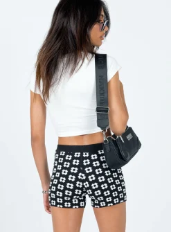 Princess Polly Fletcher Knit Bike Shorts  Black New