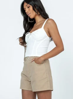 Princess Polly Florence Denim Shorts  Brown Best