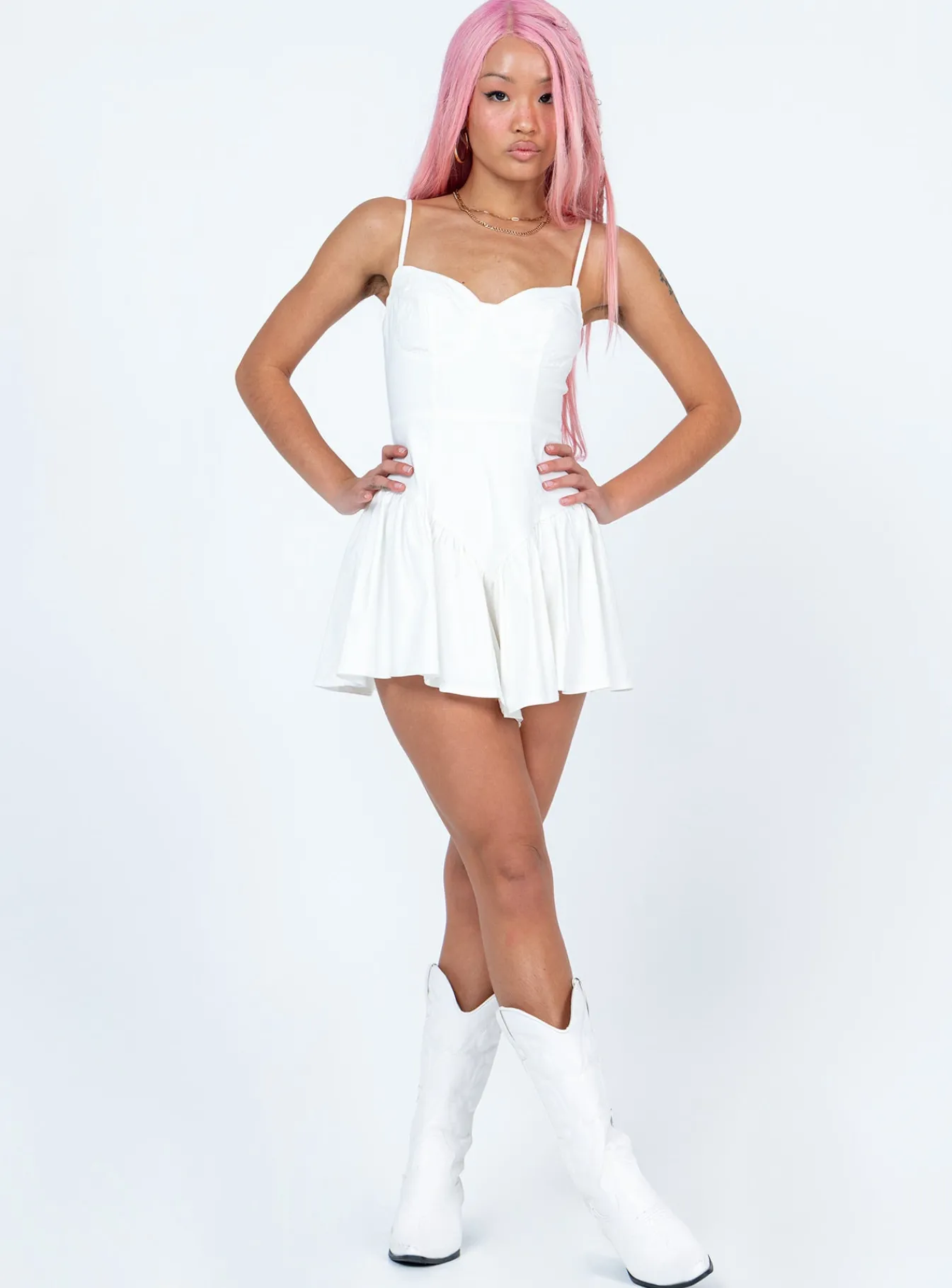 Princess Polly Floria Romper White Fashion