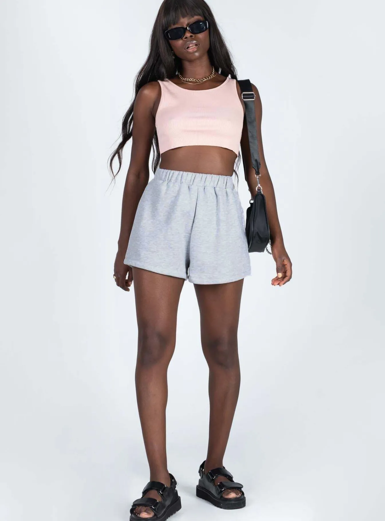 Princess Polly Florida Shorts Grey Shop