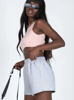 Princess Polly Florida Shorts Grey Shop