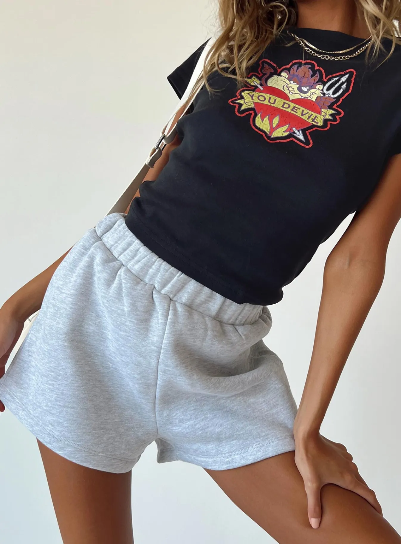 Princess Polly Florida Shorts Grey Shop