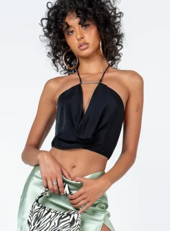 Princess Polly Florin Top Black Discount