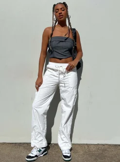 Princess Polly Flossie Parachute Pants White Online