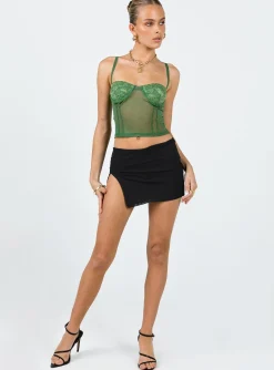 Princess Polly Foresta Bustier Top Green Clearance