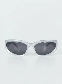 Princess Polly Francese Sunglasses  Silver New