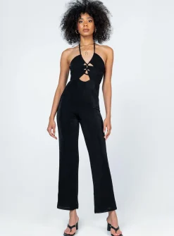 Princess Polly Frankie Jumpsuit  Black Online
