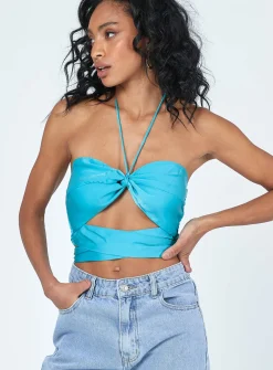 Princess Polly Franky Top  Blue Fashion
