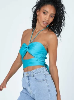 Princess Polly Franky Top Blue Fashion