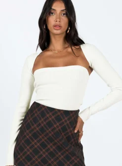 Princess Polly Freesia Two Piece Bolero Top  Ivory Shop