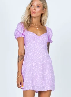 Princess Polly Freyah Mini Dress  Purple New