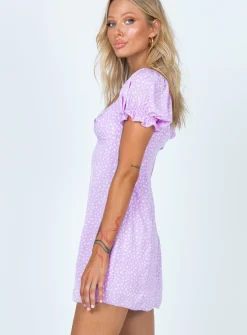 Princess Polly Freyah Mini Dress  Purple New