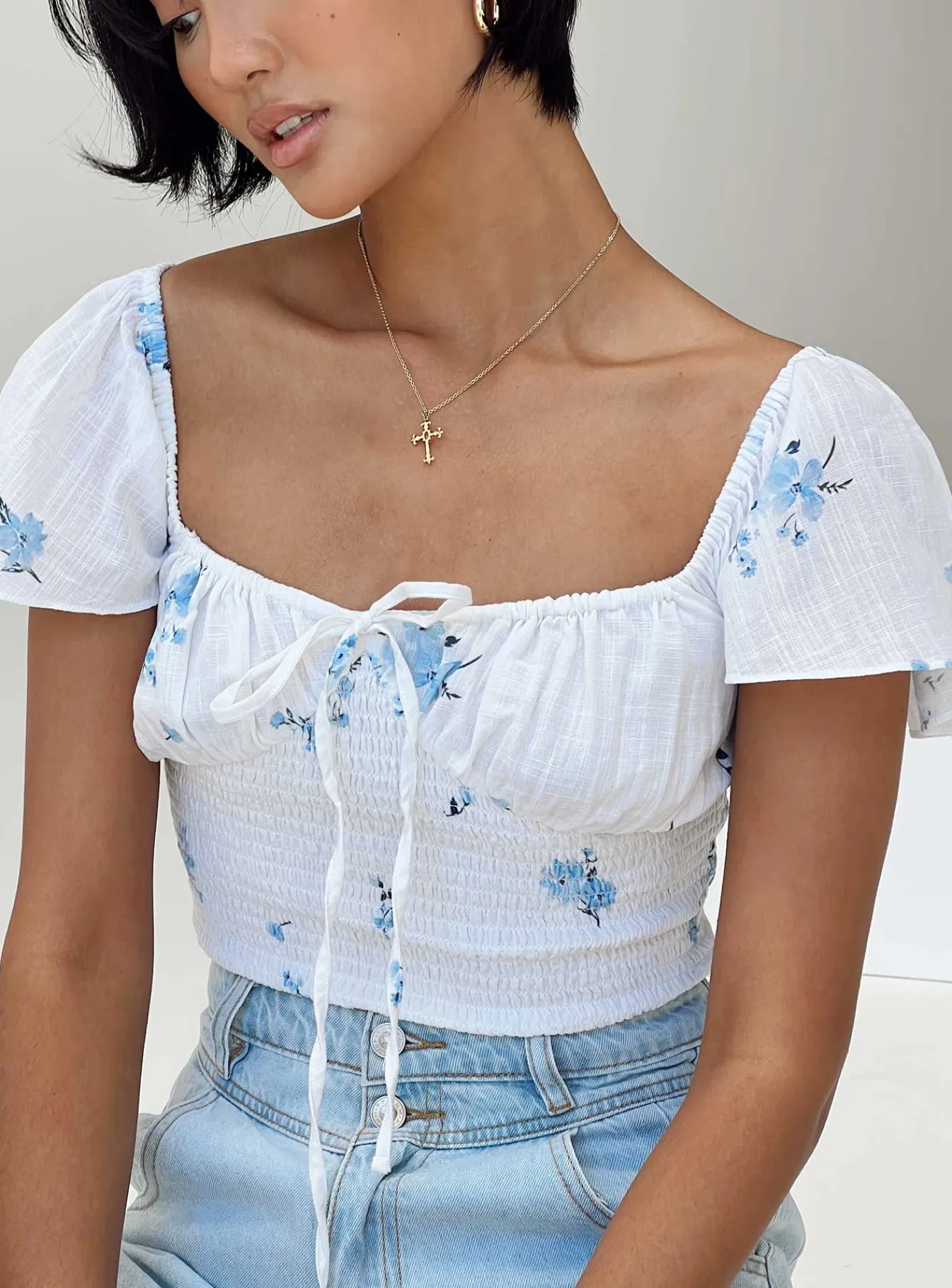 Princess Polly Front Row Top White Online
