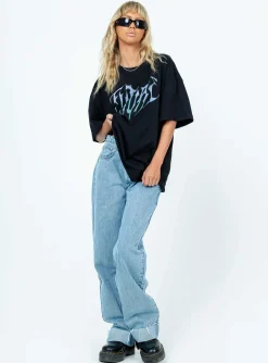 Princess Polly Future Oversize Tee Black Cheap