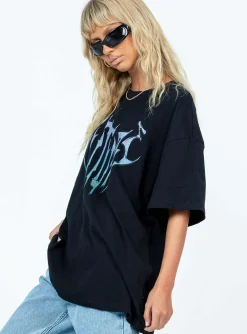 Princess Polly Future Oversize Tee Black Cheap