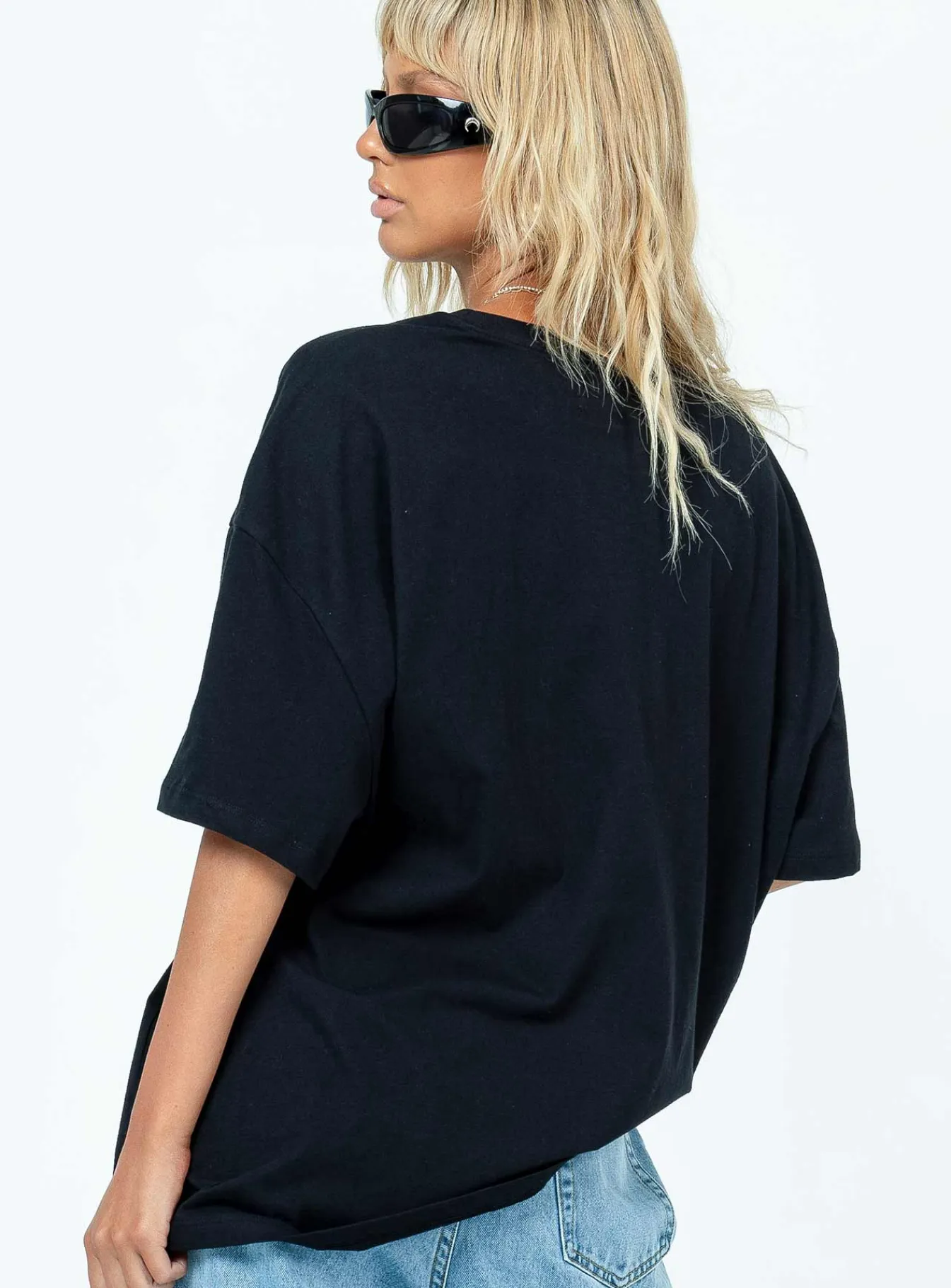 Princess Polly Future Oversize Tee Black Cheap